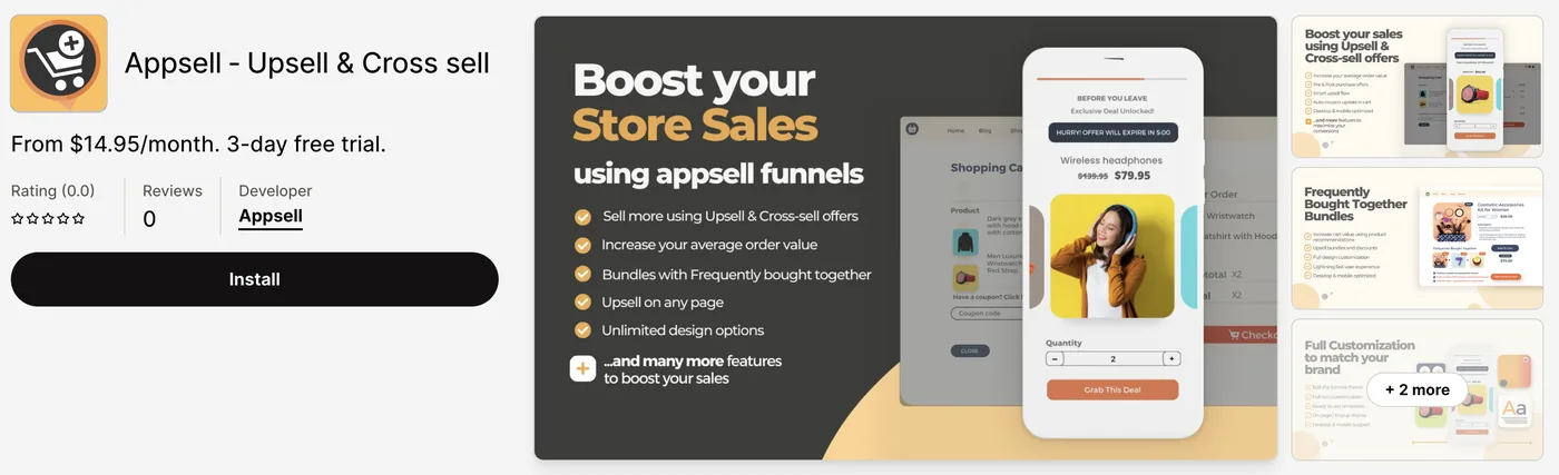 2. Appsell – Upsell & Cross sell (New)