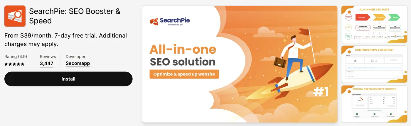 6. SearchPie: SEO Booster & Speed