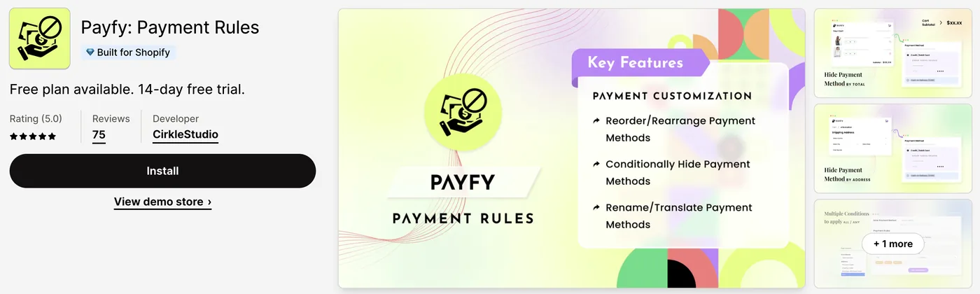 1. Payfy: Payment Rules