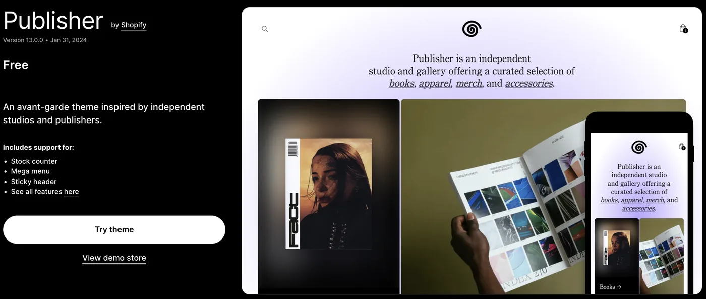 Publisher Theme