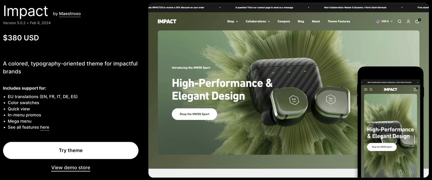 Impact Theme