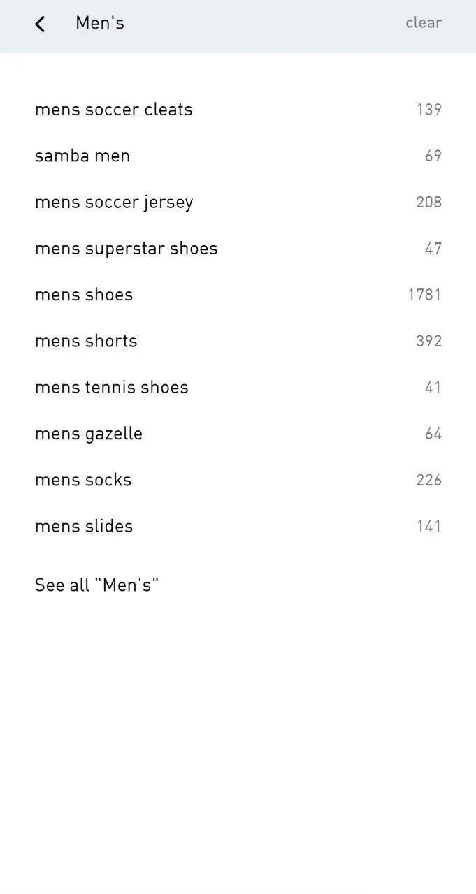 Implement quick search and personalized suggestions