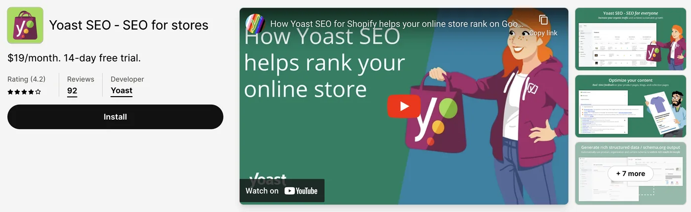 1. Yoast SEO – SEO for stores